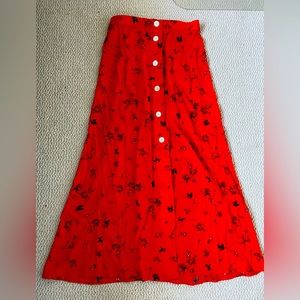 Aritzia Wilfred Amelie Midi Skirt